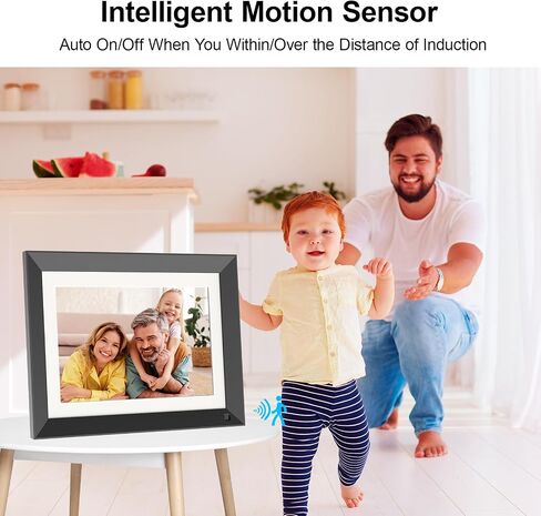 Digital Photo Frame 10.1 Inch Digital Picture Frame - Dual-WiFi Smart Photo Frame, 32GB, Full Functions, Easily Share Photos Videos via App Email, Unlimited Cloud Storage, Gift for Family & Friends in Saudi Arabia
