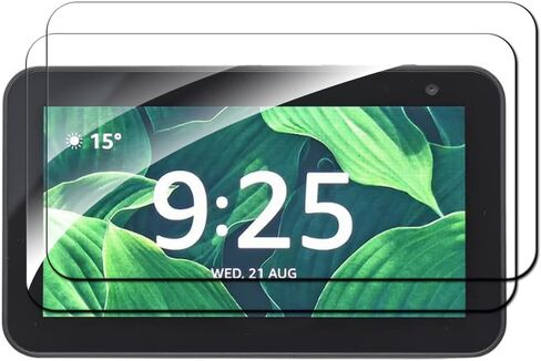 Warmyee [2 Pack] Screen Protector for Echo Show 5 (2nd Gen and 1st Gen),Tempered Glass Screen Film Guard for Echo Show 5 (2021/2019) in Kuwait