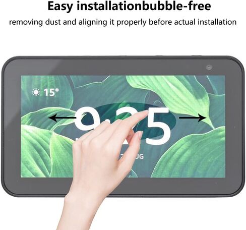 Warmyee [2 Pack] Screen Protector for Echo Show 5 (2nd Gen and 1st Gen),Tempered Glass Screen Film Guard for Echo Show 5 (2021/2019) in Kuwait