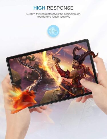 واقي شاشة TANTEK [3 قطع] لهاتف Samsung Galaxy Tab S6/Tab S5e 10.5 بوصة، طبقة من الزجاج المقوى، شفاف للغاية، مضاد للخدش، خالٍ من الفقاعات، متوافق مع قلم S in Kuwait