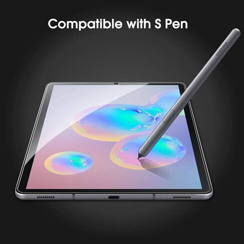 واقي شاشة TANTEK [3 قطع] لهاتف Samsung Galaxy Tab S6/Tab S5e 10.5 بوصة، طبقة من الزجاج المقوى، شفاف للغاية، مضاد للخدش، خالٍ من الفقاعات، متوافق مع قلم S in Kuwait