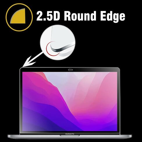واقي شاشة من الزجاج المقسى 9H لجهاز MacBook Pro 13 الجديد 2022-2016 موديل A2338 M2/M1 A2289 A2251 A2159 A1706 A1708 |MacBook Air 13 2020-2018 موديل A2179 A1932، واقي شاشة زجاجي مضاد للانفجار in Kuwait