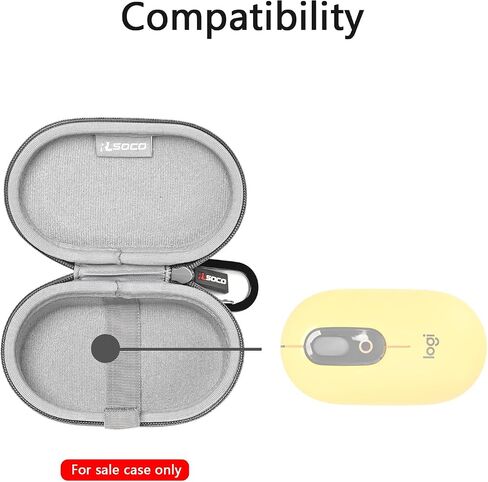 RLSOCO Carrying Case for Logitech Pebble Mouse 2 M350s Slim/POP/Pebble Bluetooth Wireless Mouse with Keychain - Purple (Case Only) in Saudi Arabia