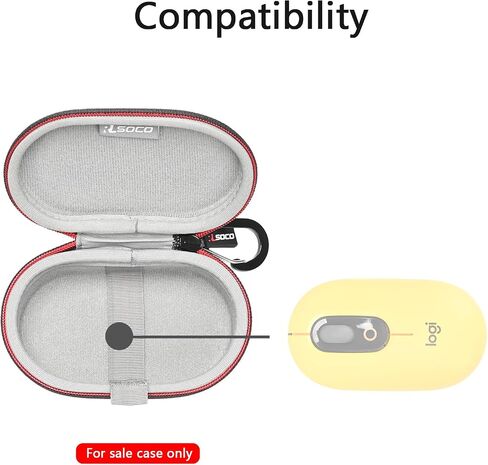 RLSOCO Carrying Case for Logitech POP/Pebble Mouse 2/Pebble Wireless Mouse with Keychain (Purple) in Saudi Arabia