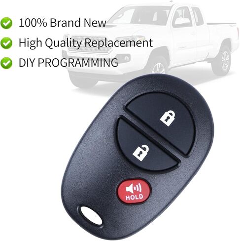 مفتاح سيارة بديل للتحكم عن بعد للدخول بدون مفتاح لسيارة تويوتا تاكوما توندرا سيينا سيكويا هاي لاندر (GQ43VT20T 3btn 315Mhz) عبوة من قطعتين in Kuwait