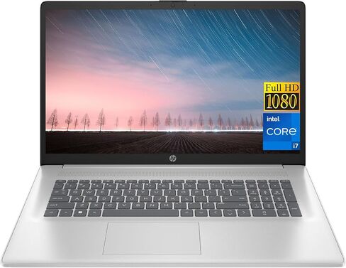 HP 17 Laptop 2023 Newest, 17.3" FHD Display, Intel Core i7 1355U Processor up to 5GHz, 64GB RAM, 2TB SSD, 1TB HDD, Intel Iris Xe Graphics, Wi-Fi 6, Bluetooth, Numeric Keypad, Windows 11 Home in Saudi Arabia