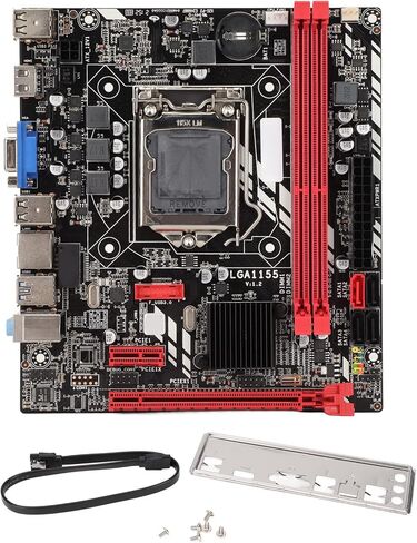 Acogedor LGA 1155 Motherboard, DDR3 Computer Motherboard Support for Core i7 i5 i3, withDual Channels DDR3 RAM, 100M Network Interface, Gaming Motherboard in Saudi Arabia