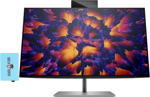 حزمة شاشة مؤتمرات HP 24 بوصة QHD IPS (2650x1440) مع قاعدة Docztorm، معدل تحديث 90 هرتز، 1 HDMI 2.0، 2 DisplayPort 1.4، كاميرا ويب، مثالية للأعمال، أسود/فضي (2023 أحدث طراز) in Saudi Arabia
