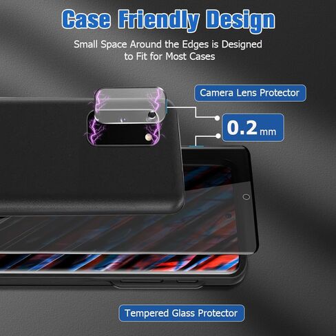 LETANG [1+2Pack] واقي شاشة للخصوصية لهاتف Galaxy S20 5G مع واقي للكاميرا، مضاد للتجسس، صلابة 9H، خالي من الفقاعات، واقي شاشة من الزجاج المقوى بتغطية كاملة ثلاثية الأبعاد لهاتف Samsung Galaxy S20 (6.2 بوصة) in Kuwait