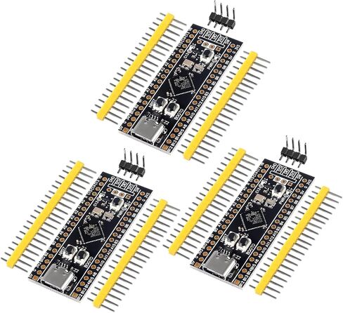 DORHEA 3Pcs STM32F411 Development Board V3.0 STM32F411CEU6 STM32F4 Learning Board 100Mhz Freq 128KB RAM 512KB ROM for Programming in Saudi Arabia