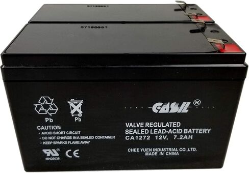 استبدال بطارية APC UPS لموديلات APC UPS SMT750، SMT750US، SUA750 واختيار أخرى (RBC48) من Casil 12v 7.2ah 2 Pack in Saudi Arabia