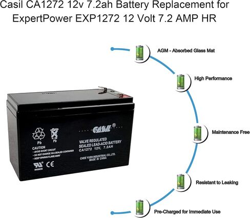 استبدال بطارية APC UPS لموديلات APC UPS SMT750، SMT750US، SUA750 واختيار أخرى (RBC48) من Casil 12v 7.2ah 2 Pack in Saudi Arabia