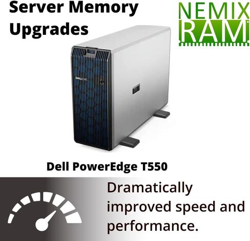 NEMIX RAM 256GB (8x32GB) DDR4-3200 PC4-25600 ECC RDIMM ترقية ذاكرة الخادم المسجلة لبرج PowerEdge T550 من Dell in Kuwait