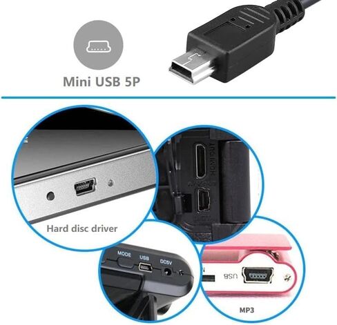 DC 5V Charger Wall Adapter Mini USB Charger for Gopro,Dash cam,PS3 Controller,USB Hub, Canon Camera, Leappad, Calculator,Radio,Phonak Compilot Hearing Aid,GPS Navigator,Blue Snowball Mic,Headset in Kuwait