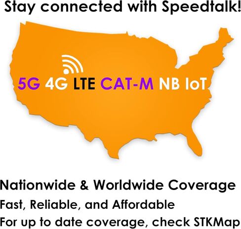 SpeedTalk Mobile $10 Tracker SIM Card Kit w/Unlimited Data for 4G GPS Tracking Devices locators Pet Senior Kids Car | 3 in 1 Simcard Standard Micro Nano | No Contract 30 Days Service Plan US Coverage in Kuwait