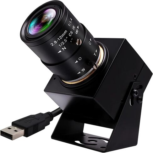 كاميرا ويب IFWAETR USB كاميرا ويب 4K مع عدسة تكبير بصري 2.8-12 مم 4X 2160P OpenCV كاميرا ويب للتكبير والتصغير عن قرب مع ميكروفون وكاميرا مؤتمرات للكمبيوتر والكمبيوتر المحمول Jetson Nano وRaspberry Pi in Kuwait