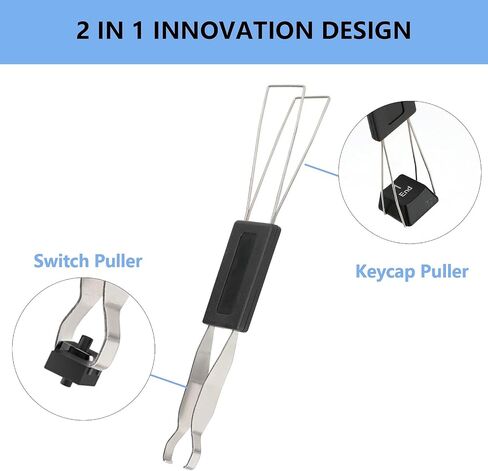 SAVITA 2 قطعة Keycap Puller ميكانيكية مفتاح سحب مزيل لوحة المفاتيح من الفولاذ المقاوم للصدأ مع 2 قطعة فرشاة لوحة المفاتيح يجب أن تكون لديك أداة لتنظيف لوحة المفاتيح الميكانيكية وتثبيتها in Saudi Arabia