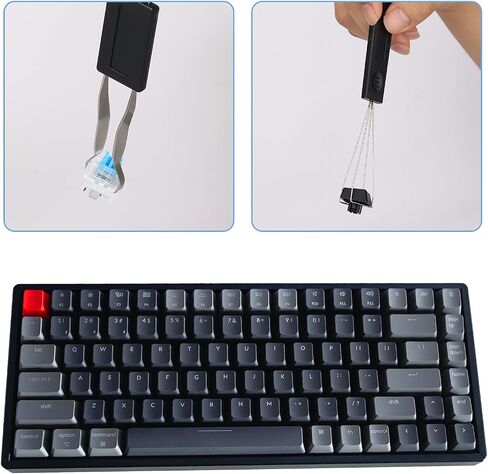 SAVITA 2 قطعة Keycap Puller ميكانيكية مفتاح سحب مزيل لوحة المفاتيح من الفولاذ المقاوم للصدأ مع 2 قطعة فرشاة لوحة المفاتيح يجب أن تكون لديك أداة لتنظيف لوحة المفاتيح الميكانيكية وتثبيتها in Saudi Arabia