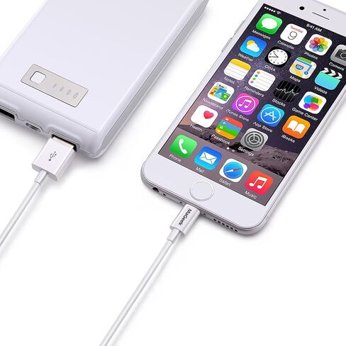 MaGeek iPhone Charger 10 ft, 2-Pack (10 feet) Apple MFi Certified Lightning to USB Cable Charge Cord for iPhone 13/12/11/Pro/SE/XS/XS Max/XR/X/8 Plus/7/6S Plus,iPad Pro Air (White) in Kuwait