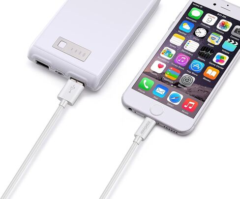 MaGeek iPhone Charger 10 ft, 2-Pack (10 feet) Apple MFi Certified Lightning to USB Cable Charge Cord for iPhone 13/12/11/Pro/SE/XS/XS Max/XR/X/8 Plus/7/6S Plus,iPad Pro Air (White) in Kuwait