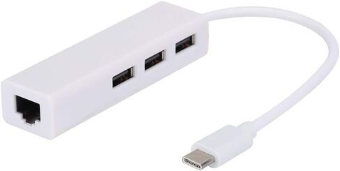 ASHATA USB 3.1 Type C إلى RJ45 USB 2.0 محول كابل بطاقة الشبكة محطة إرساء بطاقة الشبكة 3A 100 واط PD USB C إلى HUB لنقل البيانات in Saudi Arabia