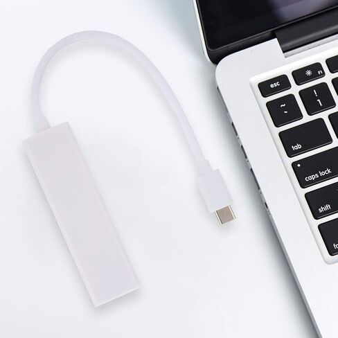 ASHATA USB 3.1 Type C إلى RJ45 USB 2.0 محول كابل بطاقة الشبكة محطة إرساء بطاقة الشبكة 3A 100 واط PD USB C إلى HUB لنقل البيانات in Saudi Arabia
