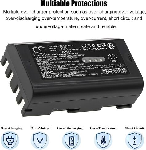 بطارية Cameron Sino لوحدة التحكم في البيانات South X11 P/N: BP-5S 3400mAh / 25.16Wh Li-ion in Kuwait