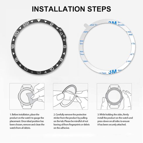 Bezel Ring Compatiable with Garmin Fenix 7X, Stainless Steel Bezel Ring Adhesive Cover Anti Scratch & Collision Protector for Garmin Fenix 7X Sapphire Solar (Black - Not for 7/7S) in Kuwait