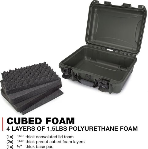 Nanuk 920 Waterproof Hard Case with Lid Organizer and Padded Divider - Graphite in Kuwait