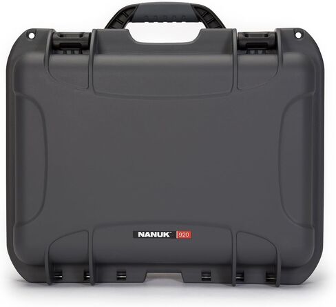 Nanuk 920 Waterproof Hard Case with Lid Organizer and Padded Divider - Graphite in Kuwait