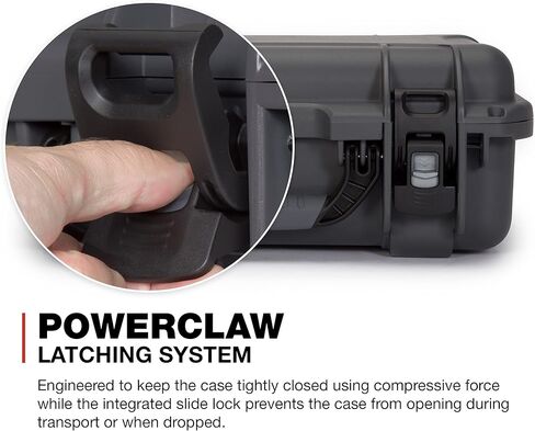 Nanuk 920 Waterproof Hard Case with Lid Organizer and Padded Divider - Graphite in Kuwait