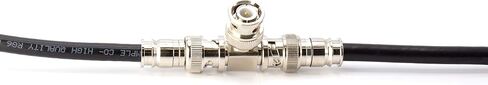 BNC T Adapter - T-Shaped Coax Splitter - 1 Male Port to 2 Female Ports, Coaxial Cable Extension - 25 Pack in Saudi Arabia
