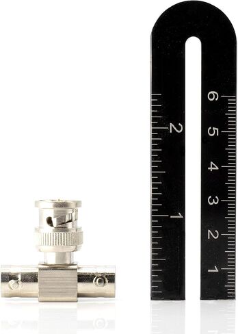 BNC T Adapter - T-Shaped Coax Splitter - 1 Male Port to 2 Female Ports, Coaxial Cable Extension - 25 Pack in Saudi Arabia