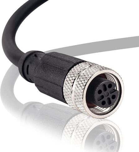 M12 Female 5 Pin Aviation Socket Electrical Cable,Lonlonty M12 Aviation Sensor Cable 6.5Ft/2M (5-Pin,Straight,Female) in Kuwait