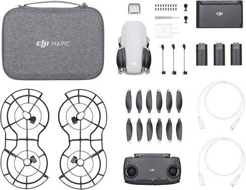 DJI Mavic Mini Combo Drone FlyCam Quadcopter with 2.7K Camera 3-Axis Gimbal GPS 30min Flight Time (Renewed) in Saudi Arabia