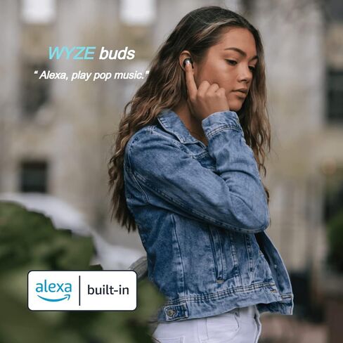 وايز سماعات اذن لاسلكية بلوتوث 5.0 مقاومة للعرق IPX5، تقليل الضوضاء 30 ديسيبل، 4 ميكروفونات عازلة للصوت، سماعات اذن اليكسا لاسلكية حقيقية مدمجة، حافظة شحن، تمارين رياضية، in Kuwait