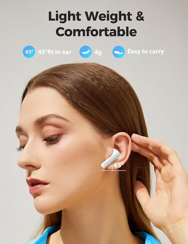 DazDalee Wireless Bluetooth 5.3 Headphones, Ergonomic Design in-Ear Headset, 20Hrs Playtime with Wireless Charging Case, IPX7 Waterproof in Kuwait