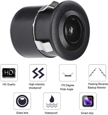 Terproof Mini CCTV، كاميرات تجسس مع O والفيديو، كاميرا منزلية صغيرة خارجية، كاميرا أمان سلكية صغيرة بزاوية واسعة 95 درجة CCD سلكية مقاومة للماء صغيرة الحجم CCTV كاميرا Pal للسيارة in Kuwait