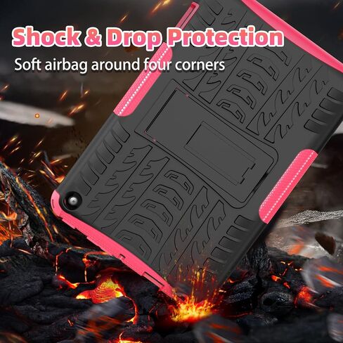 حافظة جهاز لوحي ROISKIN for Fire 7 إصدار 2022 من الجيل الثاني عشر للأطفال، حافظة Kindle Fire 7 2022، حافظة Amazon Fire 7 2022، حافظة مزدوجة الطبقات مقاومة للصدمات للنار 7 بوصة مع مسند in Saudi Arabia
