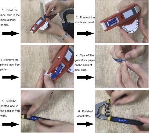 Replacement 3D Embossing Labels Tape Compatible with Dymo Embossing Label Maker DIY Manual Label Printer,1/4''x 9.8',10 Colours Plastic Organizer Embossing Label Makers 1610 Tape 10 Rolls in Saudi Arabia