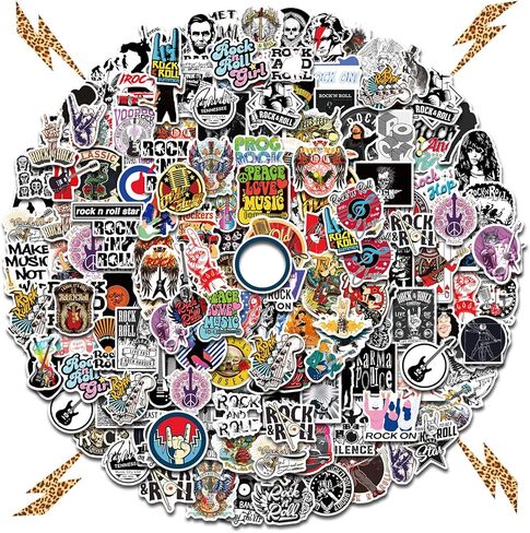 ملصقات فرقة الروك 150 قطعة من لايف بي، حزمة ملصقات الروك آند رول الكلاسيكية للبالغين، ملصقات موسيقى الشرير المعدنية الرائعة للجيتار المحمول لوح التزلج زجاجة مياه خوذة in Kuwait