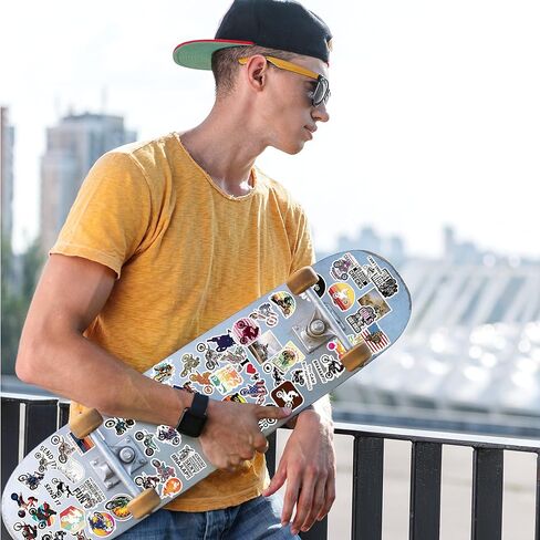 ملصقات وشارات الدراجة الترابية | 50 قطعة من ملصقات الفينيل الجمالية المقاومة للماء للخوذة، والكمبيوتر المحمول، وزجاجة المياه، ولوح التزلج، وملصقات الدراجة الترابية المضحكة للبالغين، والمراهقين، والفتيان والفتيات in Kuwait