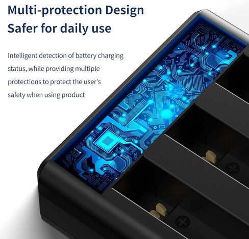 بطارية Adaptom Insta360 ONE X2 (عبوتان) وحزمة قاعدة شاحن USB ثلاثية سريعة متوافقة مع بطاريات Insta 360 الأصلية وملحقات الشاحن (البطارية غير مقاومة للماء) in Kuwait