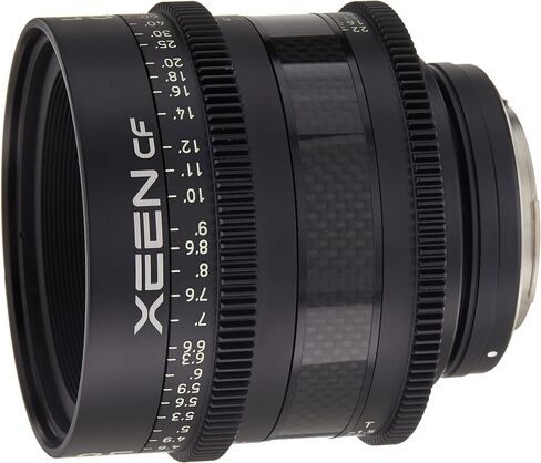 Rokinon CFX85-C XEEN Cf 85mm T1.5 Pro Cinema Lens with Carbon Fiber Construction & Luminous Markings for Canon EF Mount, Black in Saudi Arabia