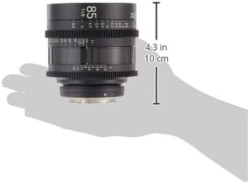 Rokinon CFX85-C XEEN Cf 85mm T1.5 Pro Cinema Lens with Carbon Fiber Construction & Luminous Markings for Canon EF Mount, Black in Saudi Arabia
