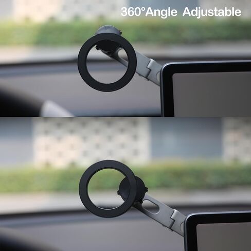 Tesheer Gravity Car Phone Mount for Tesla Model 3 / Model Y 2016-2023 Automatically Grip Foldable Car Mount Phone Holder for Cell Phones Accessories in Kuwait