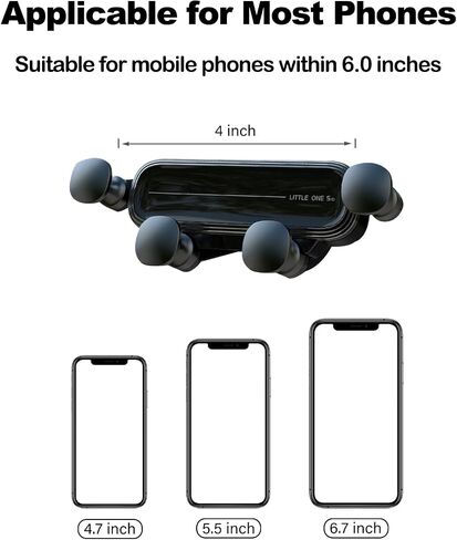 Tesheer Gravity Car Phone Mount for Tesla Model 3 / Model Y 2016-2023 Automatically Grip Foldable Car Mount Phone Holder for Cell Phones Accessories in Kuwait
