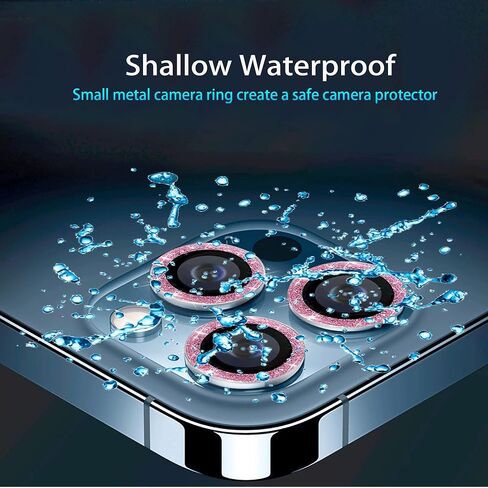 Nothers 3 Pack Bling Camera Lens Protector Compatible with iPhone 12/12 Pro /12 Mini/11/11 /11 Max, HD Tempered Glass Screen Protector, Glitter Protective Cover for Back Accessories (Silver) in Kuwait
