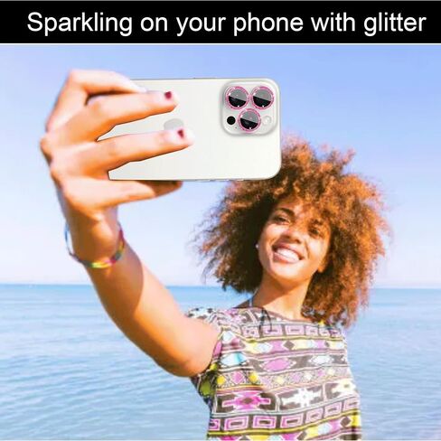 Nothers 3 Pack Bling Camera Lens Protector Compatible with iPhone 12/12 Pro /12 Mini/11/11 /11 Max, HD Tempered Glass Screen Protector, Glitter Protective Cover for Back Accessories (Silver) in Kuwait