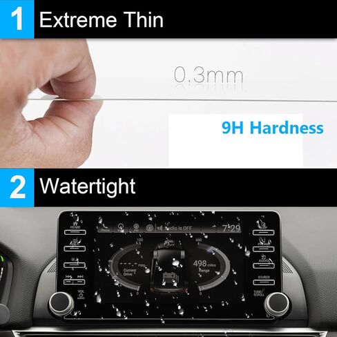 TTCR-II Compatible with 2018-2022 Honda Accord Screen Protector 8 Inch, For Accord 10th Touchscreen Protector 8-In, For Accord EX EX-L Sport Touring 8-Inch Navigation Display Tempered Glass Protective Film in Saudi Arabia